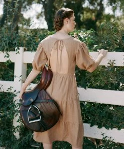 Town Clothes Quince Dress Camel Linen