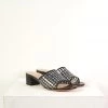 Maryam Nassir Zadeh Agatha Slide Black Basket Weave