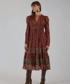 Ulla Johnson Alessandra Dress Brick