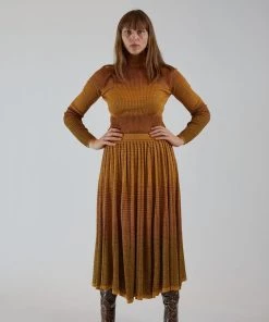 Ulla Johnson Billie Skirt Gold