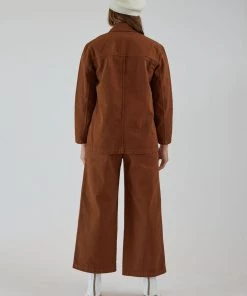 First Rite Cargo Trouser Ginger Herringbone Pants