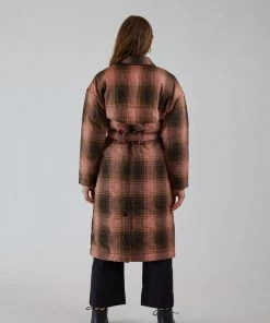 Rachel Comey Era Coat Pink Bottiglia Check Outerwear
