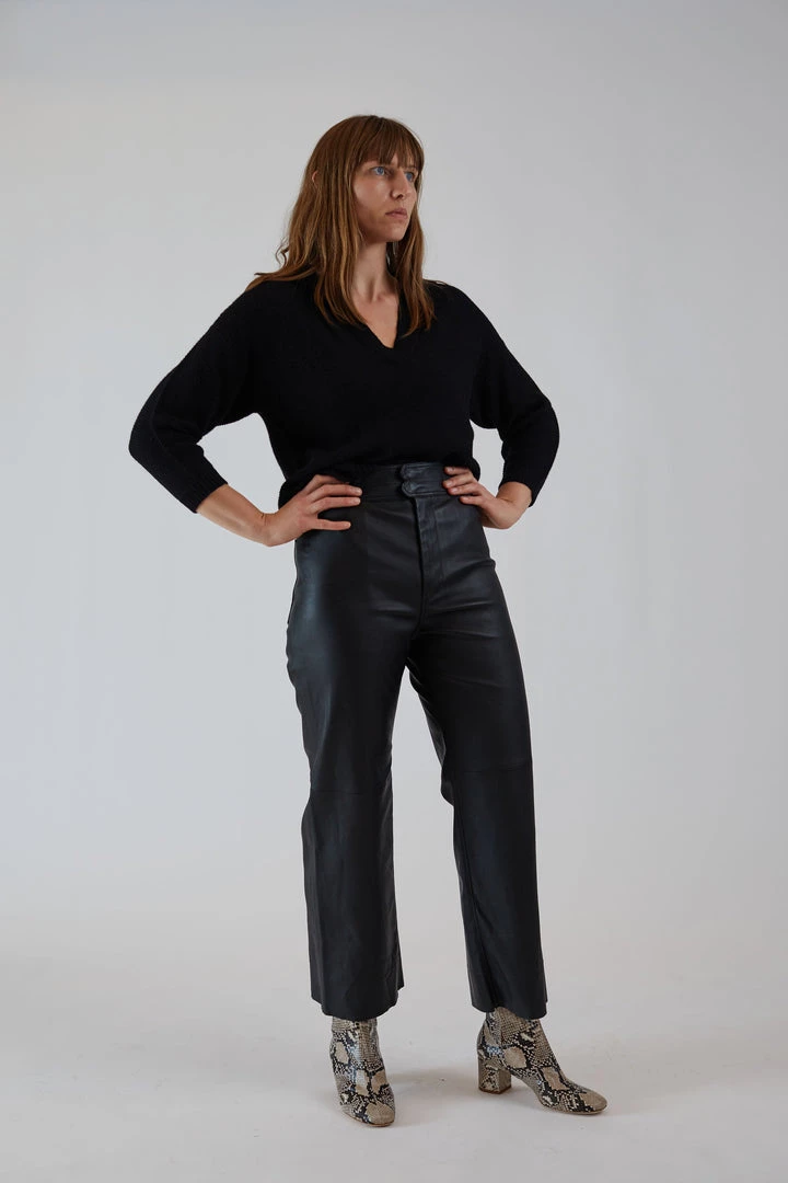 Apiece Apart Monterey Leather Pant Black 4 Apiece Apart Monterey Leather Pant Black