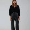 Apiece Apart Monterey Leather Pant Black