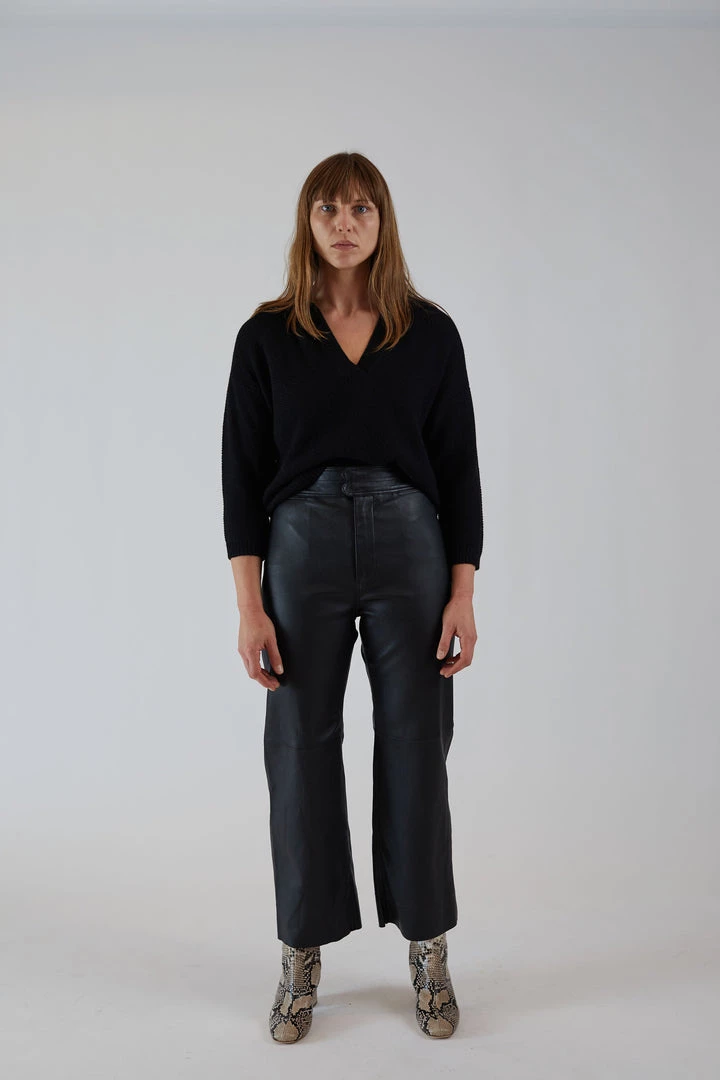 Apiece Apart Monterey Leather Pant Black 3 Apiece Apart Monterey Leather Pant Black