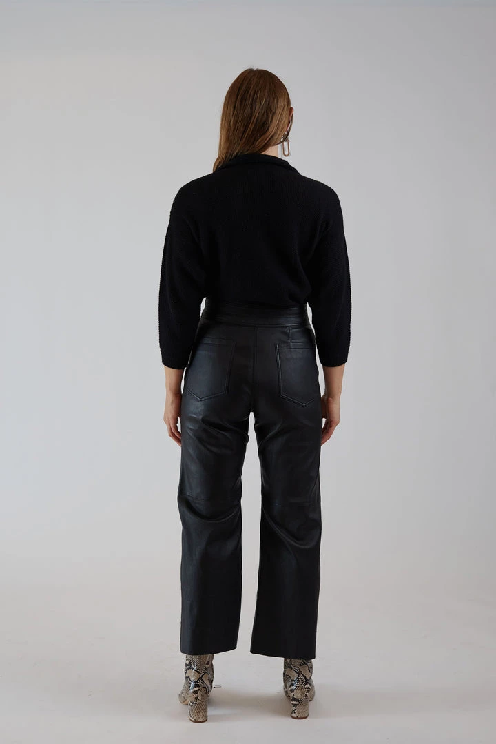 Apiece Apart Monterey Leather Pant Black 5 Apiece Apart Monterey Leather Pant Black