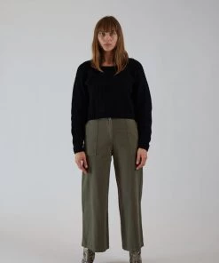 First Rite Cargo Trouser Olive Herringbone