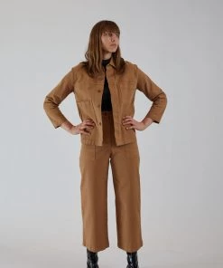 First Rite Pants Cargo Trouser Camel Twill