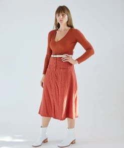 Ace & Jig Skirts Maisie Skirt Russet 8 Ace & Jig Skirts Maisie Skirt Russet