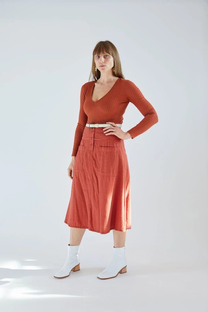Ace & Jig Skirts Maisie Skirt Russet 5 Ace & Jig Skirts Maisie Skirt Russet
