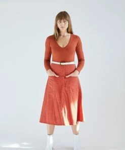 Ace & Jig Skirts Maisie Skirt Russet