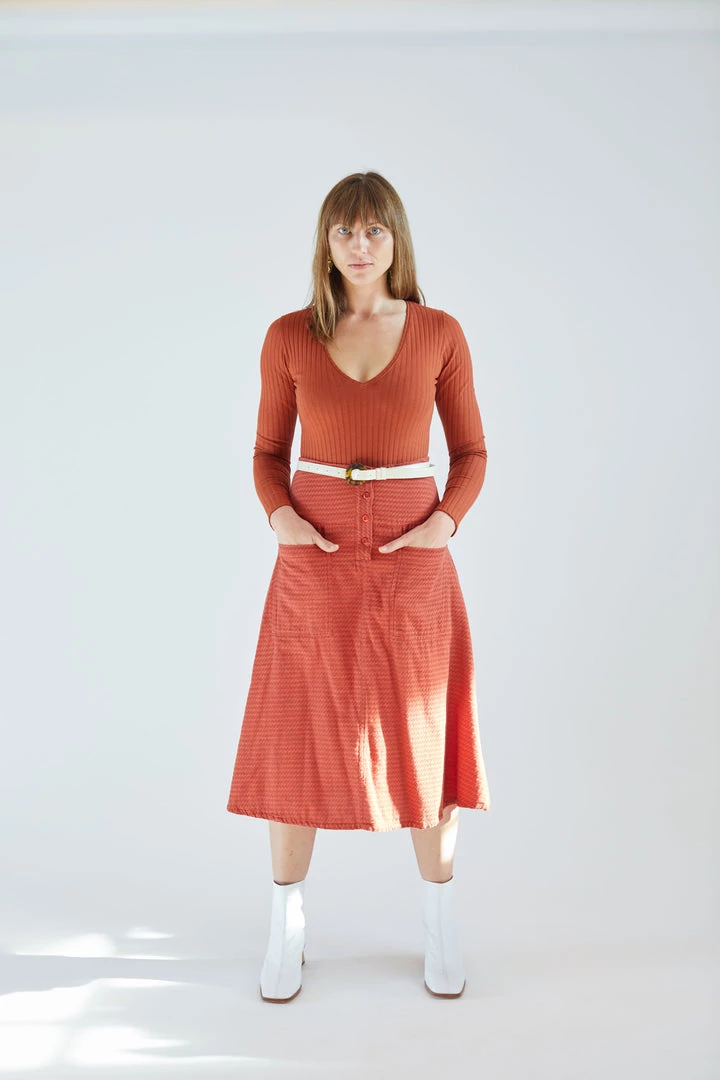 Ace & Jig Skirts Maisie Skirt Russet 4 Ace & Jig Skirts Maisie Skirt Russet