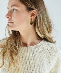 Modern Weaving Mini Ellipse Earrings Jewelry