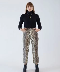 No.6 Tuesday Jean Leopard Canvas