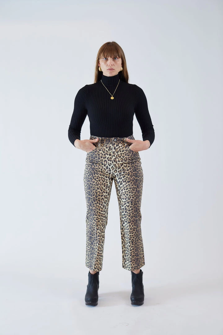 No.6 Tuesday Jean Leopard Canvas 3 No.6 Tuesday Jean Leopard Canvas