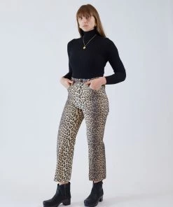 No.6 Tuesday Jean Leopard Canvas