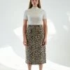 No.6 Skirts Sylvia Skirt Leopard Chenille