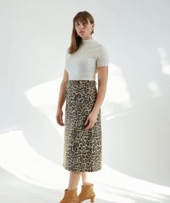 No.6 Skirts Sylvia Skirt Leopard Chenille