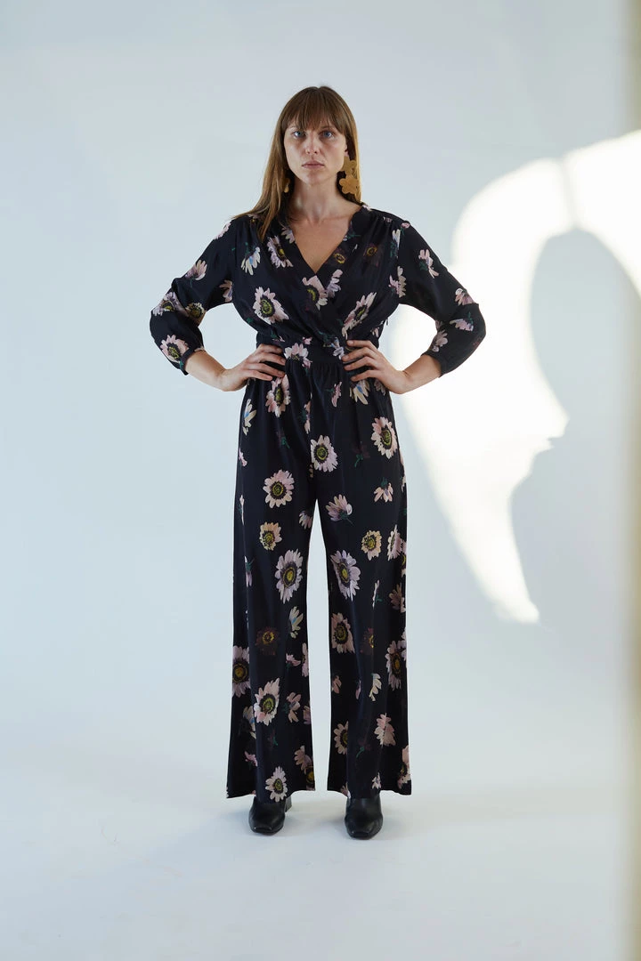 No.6 August Wrap Jumpsuit Black Autumn Daisy Jumpsuits 4 No.6 August Wrap Jumpsuit Black Autumn Daisy Jumpsuits