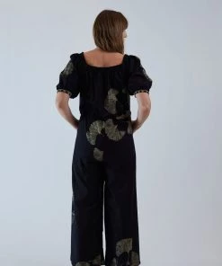 Natalie Martin Sasha Jumpsuit Black Fan Batik Jumpsuits