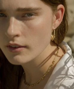 Leigh Miller Driftwood Hoops Sterling Silver