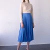 Shaina Mote Skirts Aster Skirt Antique Blue Satin