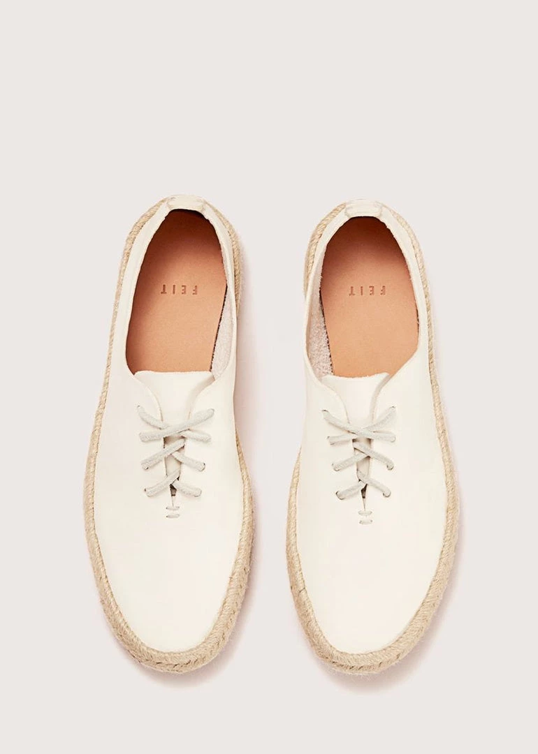 Feit Espadrille Hand Sewn Court White 4 Feit Espadrille Hand Sewn Court White
