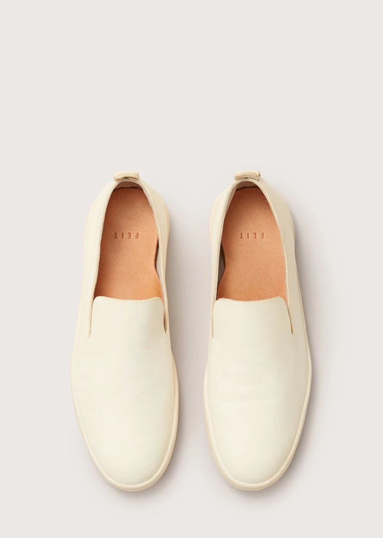 Feit Shoes Hand Sewn Slipper Latex White 3 Feit Shoes Hand Sewn Slipper Latex White