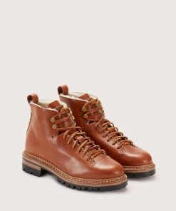 Feit Whipstitch Hiker Wool Tan-Brass Shoes
