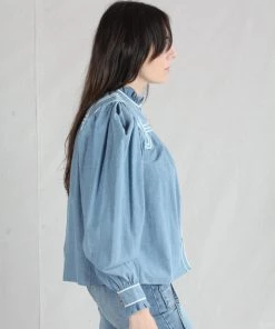 Ulla Johnson Shirts And Blouses Abigail Blouse Chambray