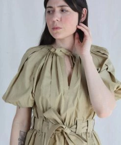 Ulla Johnson Mica Dress Khaki Dresses 11 Ulla Johnson Mica Dress Khaki Dresses