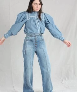 Ulla Johnson Shirts And Blouses Abigail Blouse Chambray