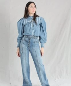 Ulla Johnson Shirts And Blouses Abigail Blouse Chambray