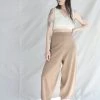 Cordera Soft Cotton Knit Pants Nougat New Arrivals