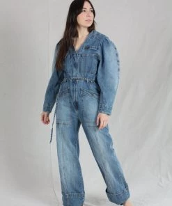 Ulla Johnson Sale Cameron Jumpsuit Medium Wash