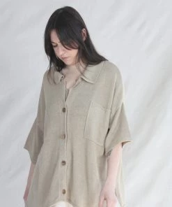 Cordera Linen Cardigan Toasted New Arrivals
