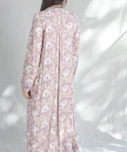 Natalie Martin Fiore Maxi Dress Vintage Flowers Amethyst