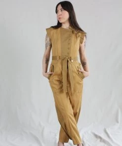 Ulla Johnson Valentine Jumpsuit Fatigue Patchwork