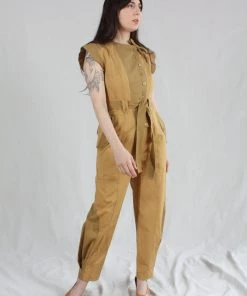 Ulla Johnson Valentine Jumpsuit Fatigue Patchwork