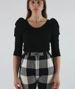 Mara Hoffman Chaira Bodysuit Black