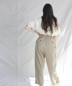 Cordera Tailoring Masculine Pants Beige New Arrivals