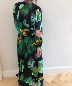 Rodebjer Malgarita Silk Dress Black