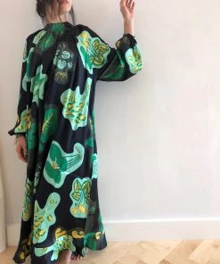 Rodebjer Malgarita Silk Dress Black