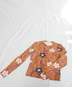 Ulla Johnson Sayulita Rash Guard Citrine Swim