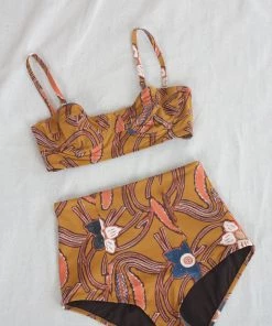 Ulla Johnson Zahara Bikini Top Citrine Swim