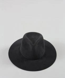 Brookes Boswell Wakefield Charcoal Velour Fur Felt Grey Accessories