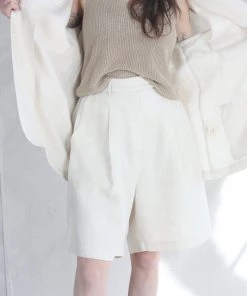 Cordera New Arrivals Linen Bermuda Short Natural