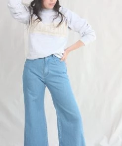 Carleen New Arrivals Mother Crochet Sweatshirt