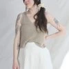 Cordera Linen Tank Top Toasted