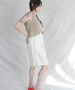 Cordera Linen Tank Top Toasted